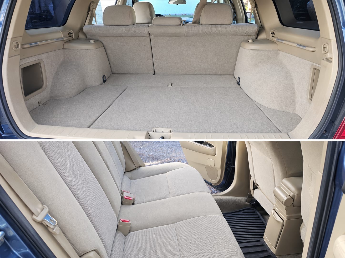 Client-supplied composite showing a cargo area and rear cloth seats